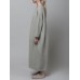 Women Thick Warm Loose Sweatshirt O  Neck Calf Length Midi Dresses